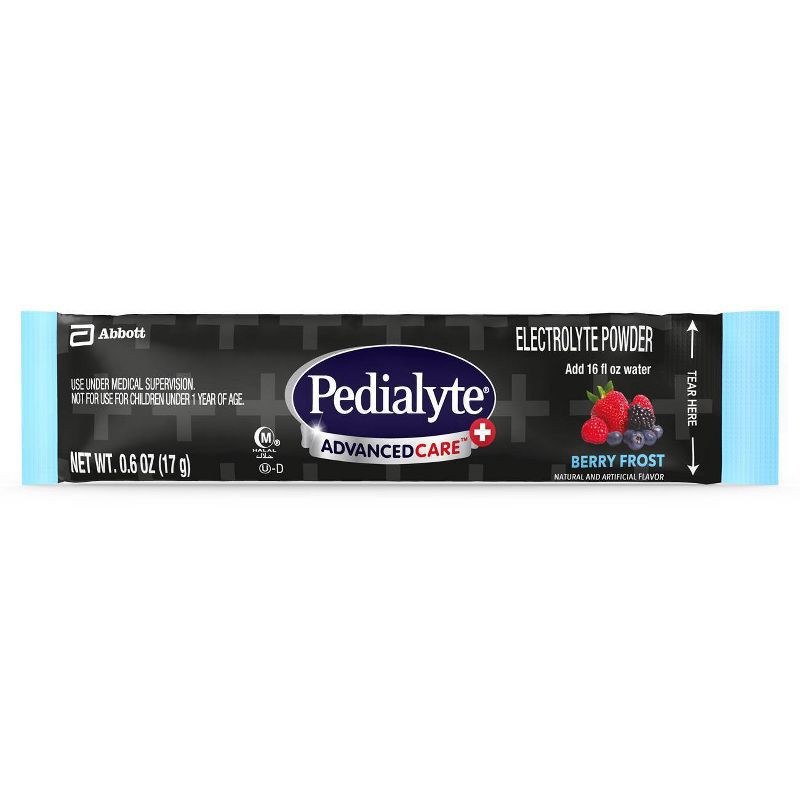 slide 2 of 6, Pedialyte Advanced Care Electrolyte Powder - Berry Frost - 3.6oz, 3.6 oz