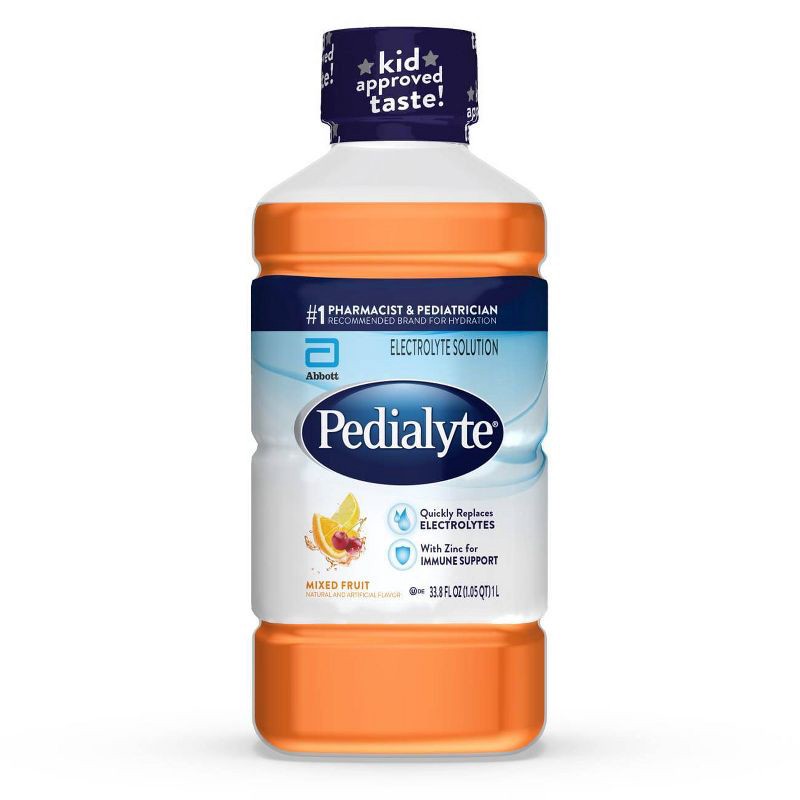 slide 1 of 8, Pedialyte Electrolyte Solution Hydration Drink - Mixed Fruit - 33.8 fl oz, 33.8 fl oz