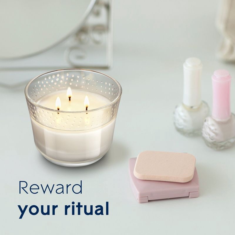 slide 12 of 15, Glade 3 Wick Scented Candle in Glass Jar - Sheer Vanilla Embrace - 6.8oz, 6.8 oz