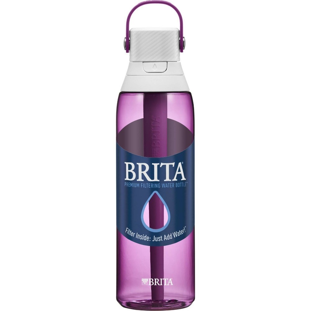 slide 2 of 4, Brita Premium Filtering Water Bottle with Filter BPA Free - Orchid, 26 oz