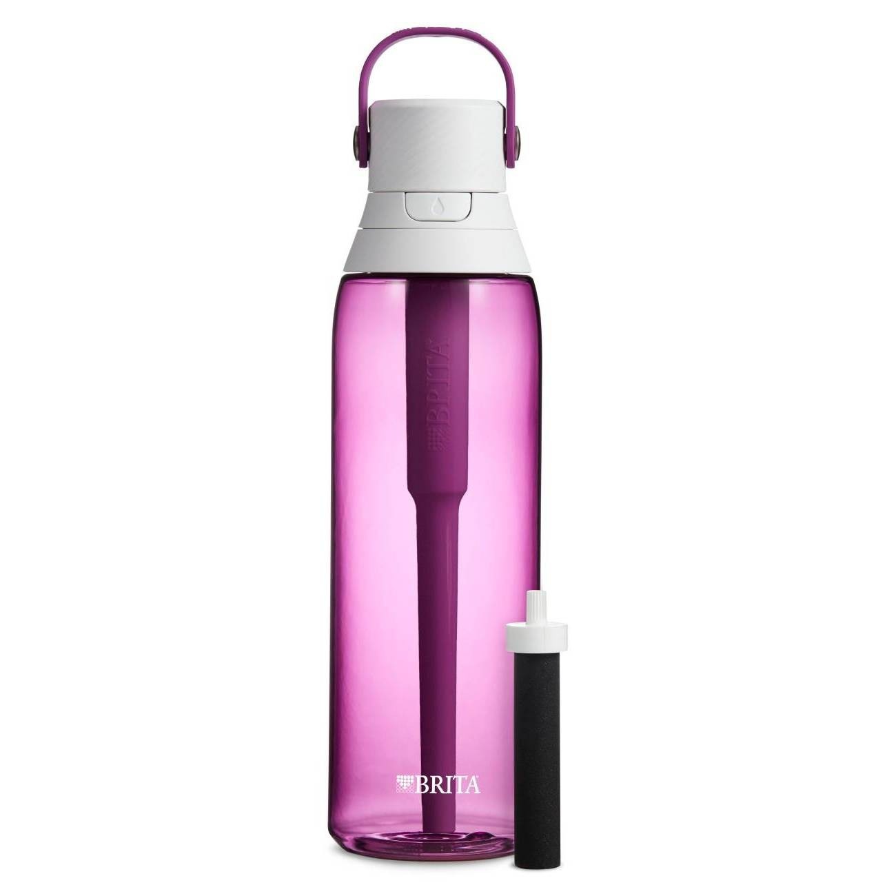 slide 1 of 4, Brita Premium Filtering Water Bottle with Filter BPA Free - Orchid, 26 oz