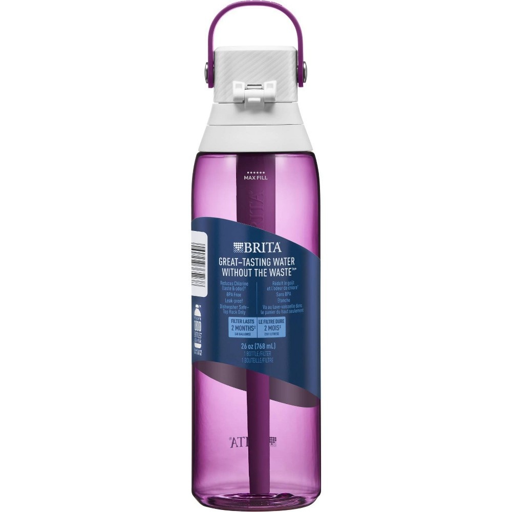 slide 3 of 4, Brita Premium Filtering Water Bottle with Filter BPA Free - Orchid, 26 oz
