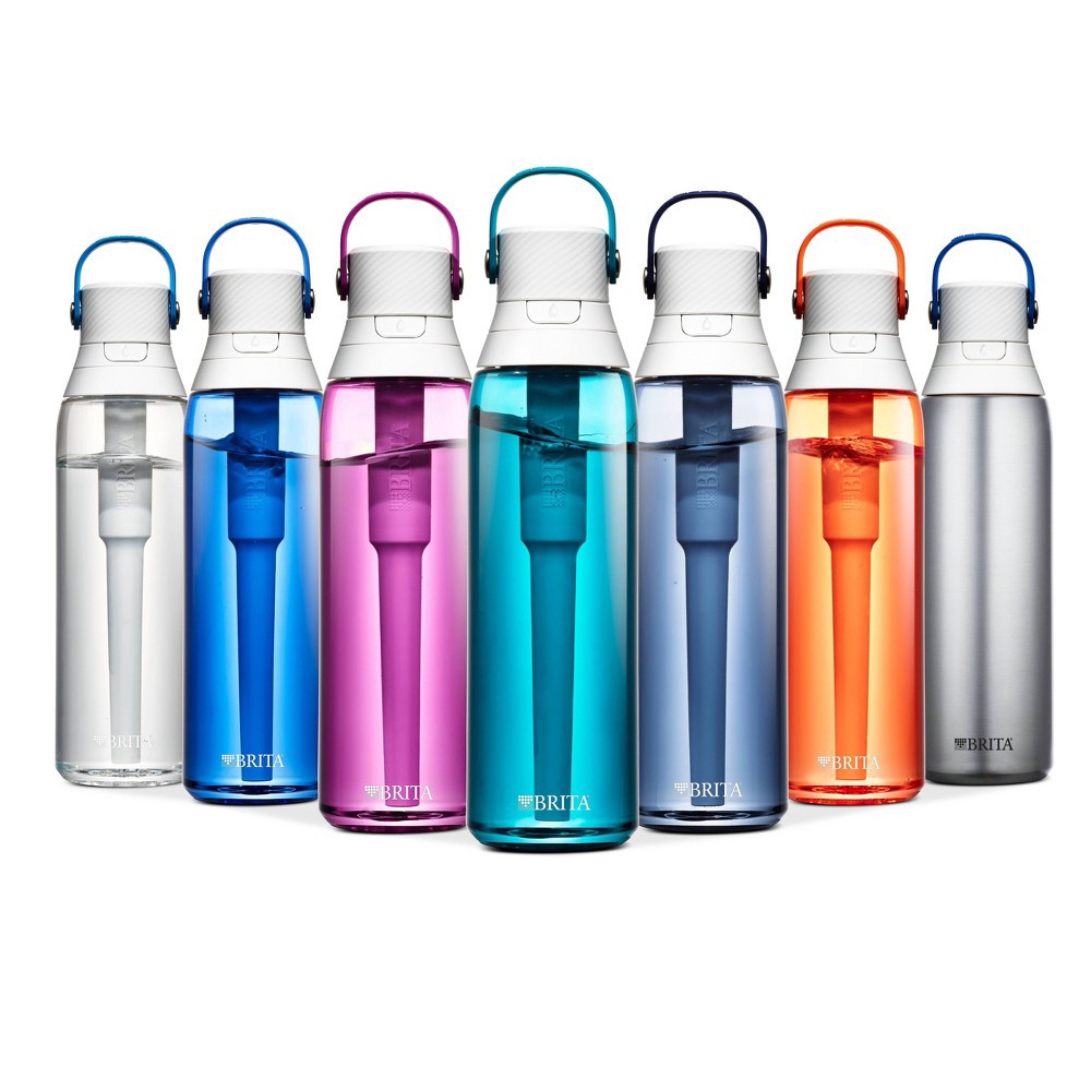 slide 5 of 5, Brita Premium 26oz Filtering Water Bottle with Filter - Night Sky, 26 oz