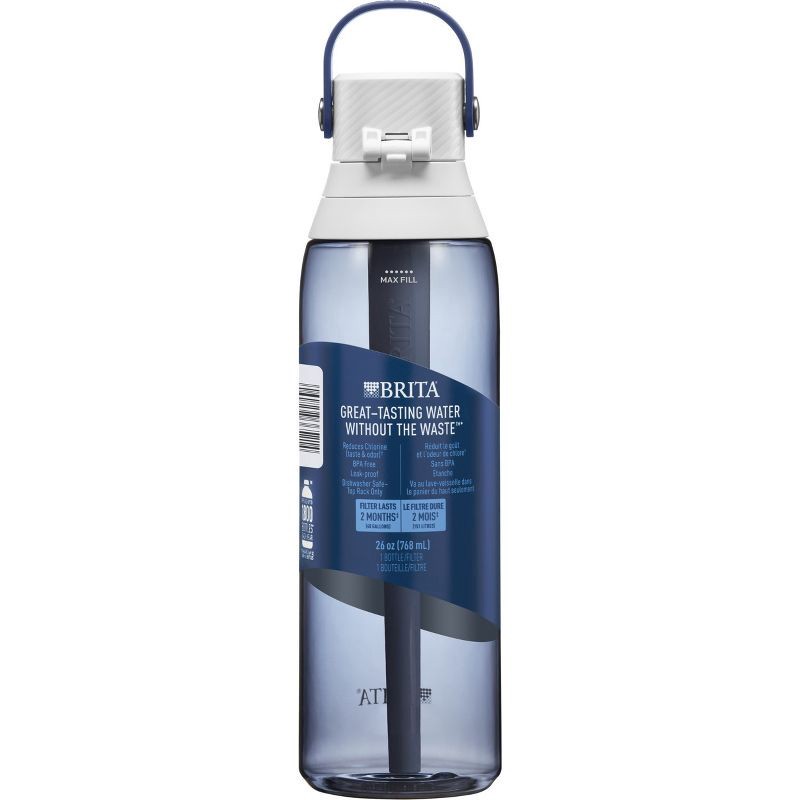 slide 10 of 10, Brita Premium 26oz Filtering Water Bottle with Filter - Night Sky: Reusable Plastic, 2-Month Filter Life, 0.25 Purification Time, 26 oz