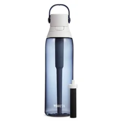 Brita Premium 26oz Filtering Water Bottle with Filter - Night Sky: Reusable Plastic, 2-Month Filter Life, 0.25 Purification Time