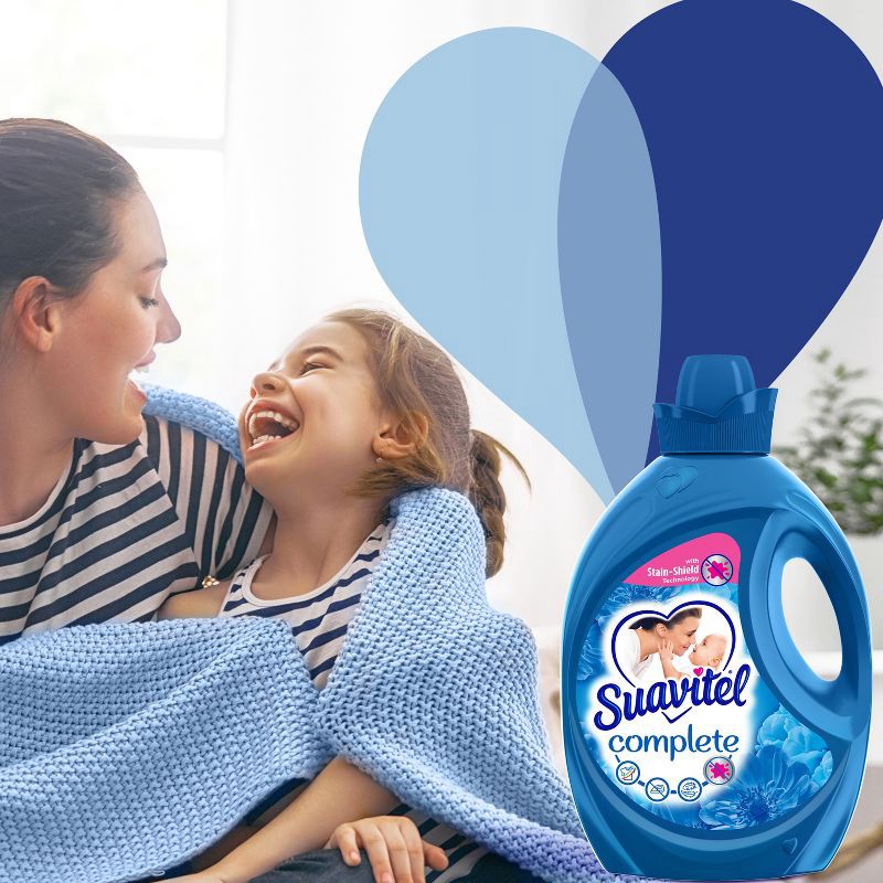 slide 9 of 9, Suavitel Complete Scented Liquid Fabric Softener and Conditioner - Field Flowers - 105 fl oz, 105 fl oz