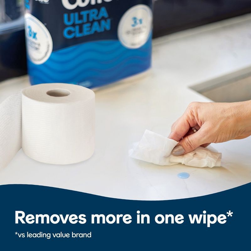 slide 5 of 10, Cottonelle Ultra Clean Strong Toilet Paper - 12 Mega Rolls, 1 ct