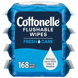 Cottonelle Flushable Wet Wipes - 4pk/42ct: Unscented