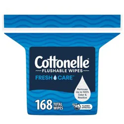 Cottonelle Flushable Wet Wipes - 4pk/42ct: Hypoallergenic, Non-Toxic, Unscented, For Groin Area