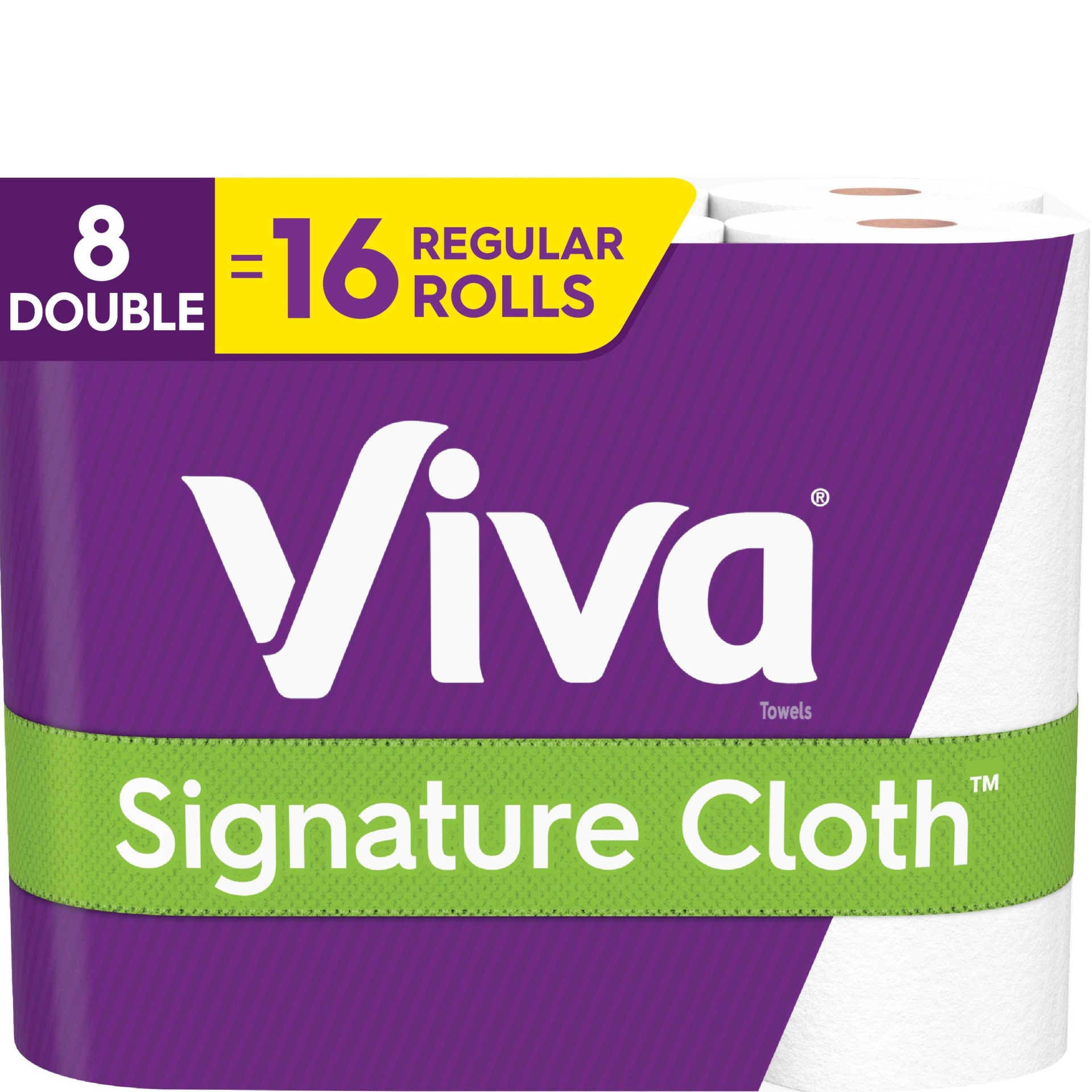 slide 1 of 9, Viva Choose-a-Sheet Paper Towels Double Rolls, 8 ct