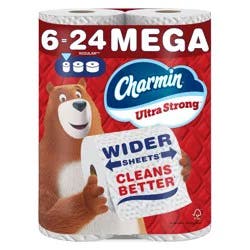 Charmin Ultra Strong Toilet Paper - 6 Mega Rolls