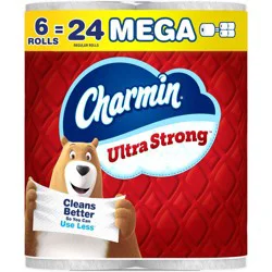 Charmin Ultra Strong Toilet Paper - 6 Mega Rolls