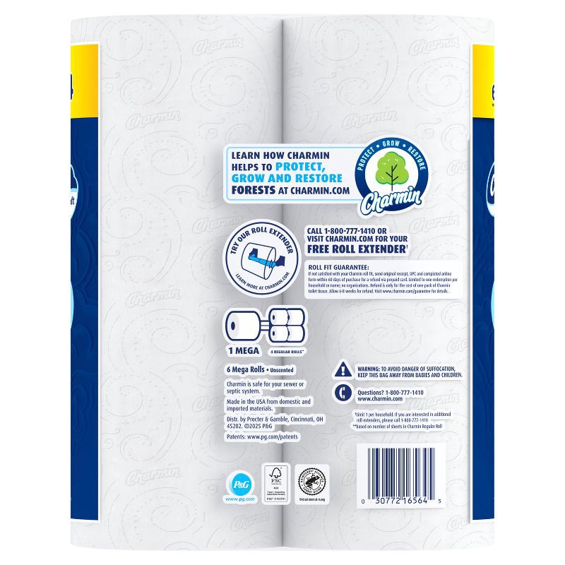 slide 16 of 16, Charmin Ultra Soft Toilet Paper - 6 Mega Rolls, 1 ct