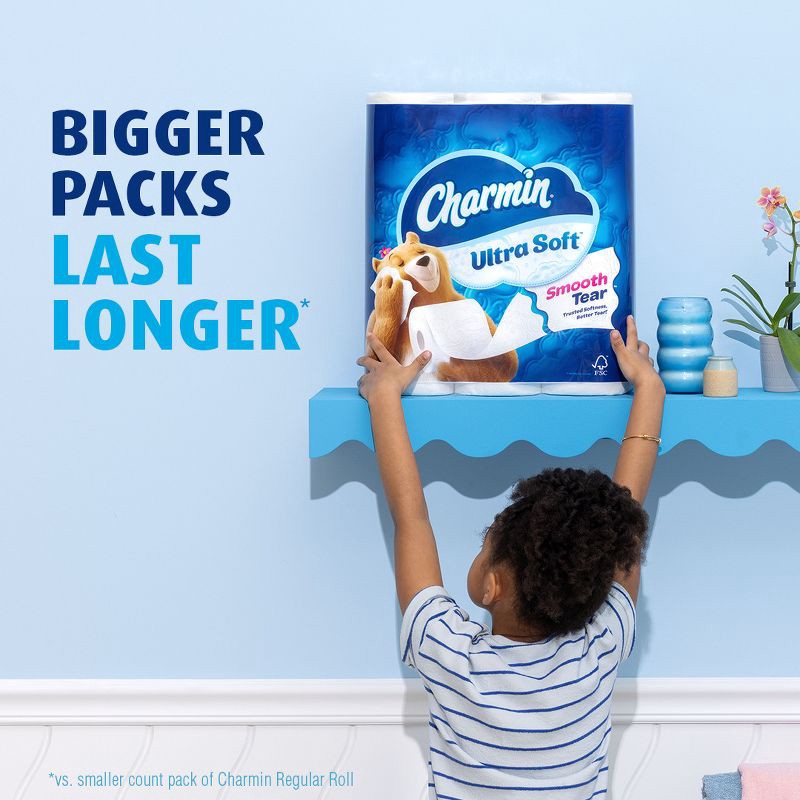 slide 9 of 13, Charmin Ultra Soft Toilet Paper - 6 Mega Rolls, 1 ct