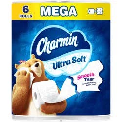 Charmin Ultra Soft Toilet Paper - 6 Mega Rolls