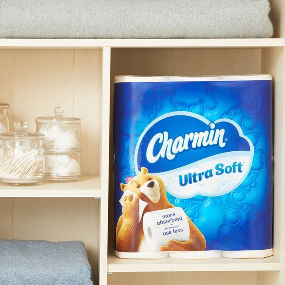 slide 4 of 6, Charmin Ultra Soft Toilet Paper - 18 Mega Rolls, 4392 ct