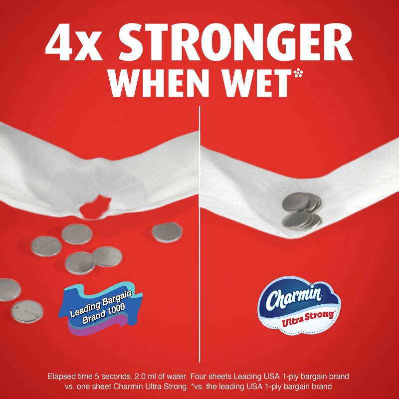 slide 6 of 15, Charmin Ultra Strong Toilet Paper - 8 Mega XL Rolls, 1 ct