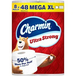 Charmin Ultra Strong Toilet Paper - 8 Mega XL Rolls