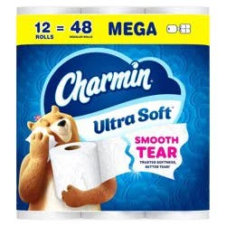 Charmin Ultra Soft Toilet Paper - 12 Mega Rolls