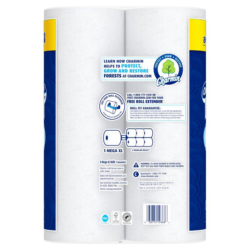 slide 16 of 16, Charmin Ultra Soft Toilet Paper - 8 Mega XL Rolls, 1 ct