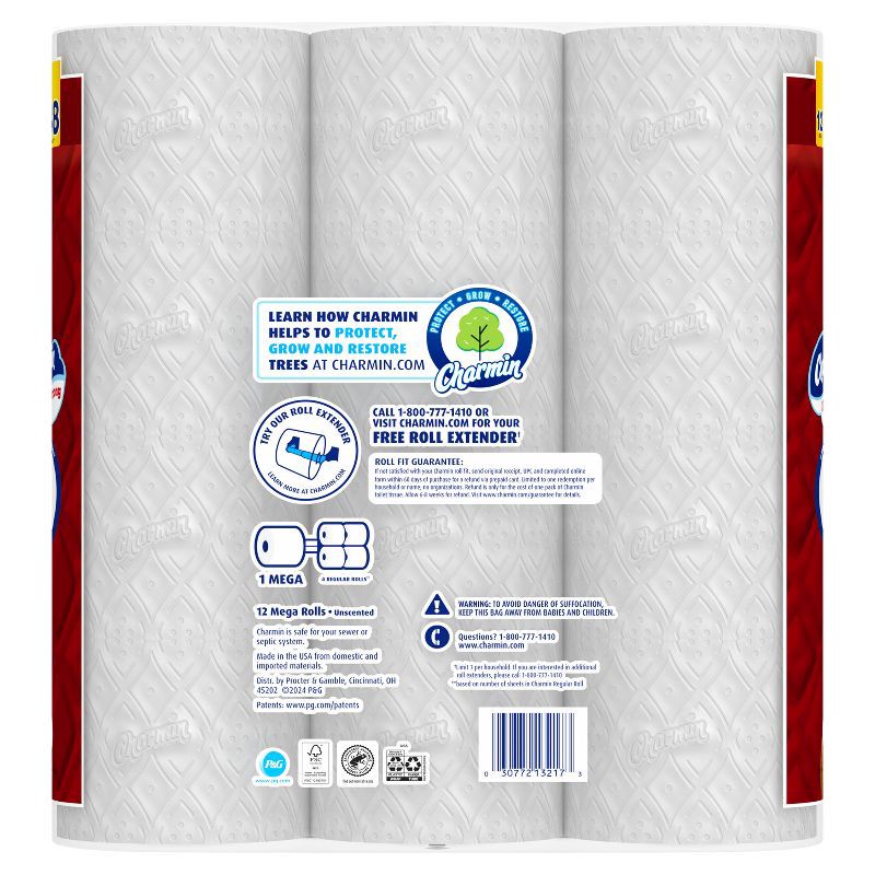 slide 4 of 16, Charmin Ultra Strong Toilet Paper - 12 Mega Rolls, 1 ct