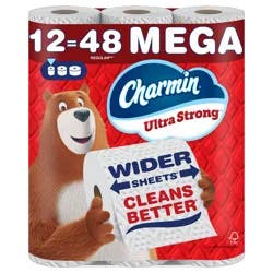 Charmin Ultra Strong Toilet Paper - 12 Mega Rolls