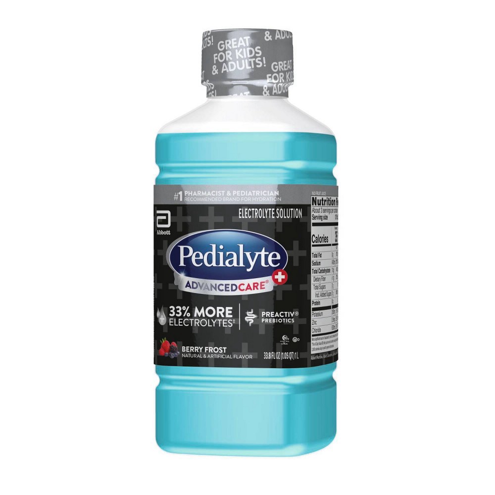 slide 3 of 8, Pedialyte AdvancedCare Plus Electrolyte Solution - Berry Frost - 33.8 fl oz, 33.8 fl oz