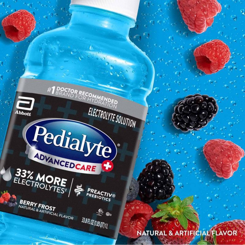 slide 3 of 9, Pedialyte AdvancedCare Plus Electrolyte Solution Hydration Drink - Berry Frost - 33.8 fl oz, 33.8 fl oz