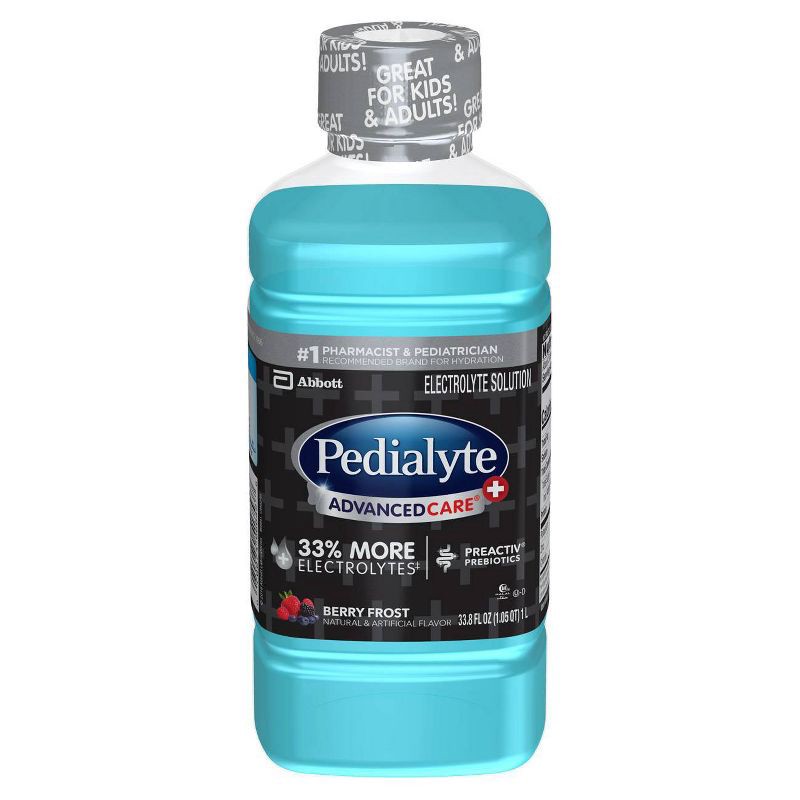 slide 8 of 8, Pedialyte AdvancedCare Plus Electrolyte Solution Hydration Drink - Berry Frost - 33.8 fl oz, 33.8 fl oz