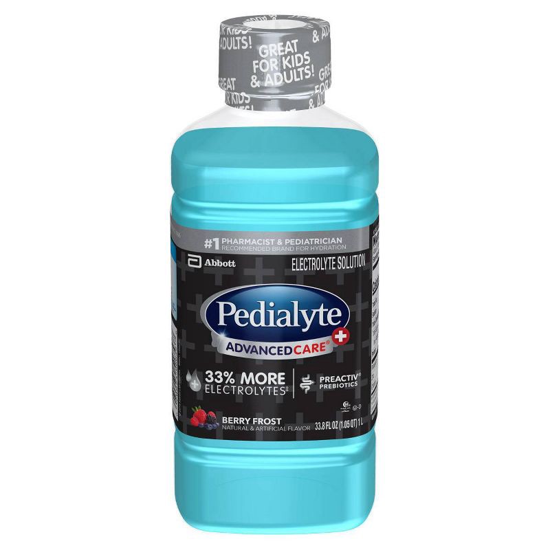 slide 8 of 8, Pedialyte AdvancedCare Plus Electrolyte Solution - Berry Frost - 33.8 fl oz, 33.8 fl oz
