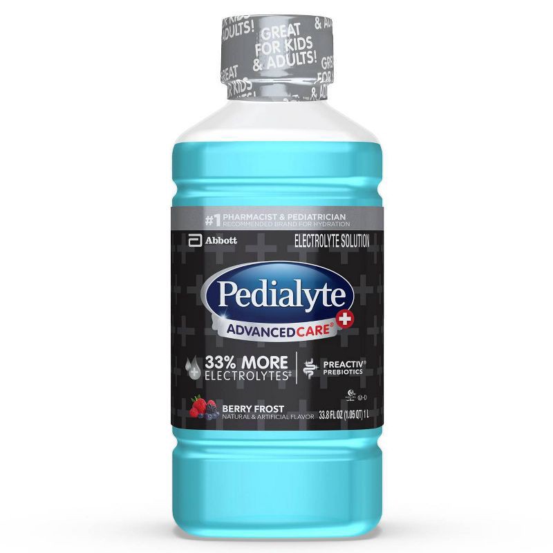 slide 1 of 8, Pedialyte AdvancedCare Plus Electrolyte Solution - Berry Frost - 33.8 fl oz, 33.8 fl oz