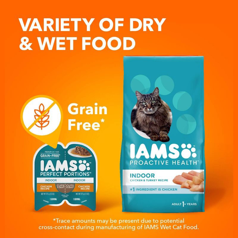 slide 8 of 9, IAMS Perfect Portions Cuts in Gravy Chicken Flavor Indoor Wet Cat Food - 2.6oz, 2.6 oz