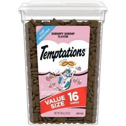 Temptations Classic Shrimpy Shrimp and Seafood Flavor Crunchy Cat Treats - 16oz