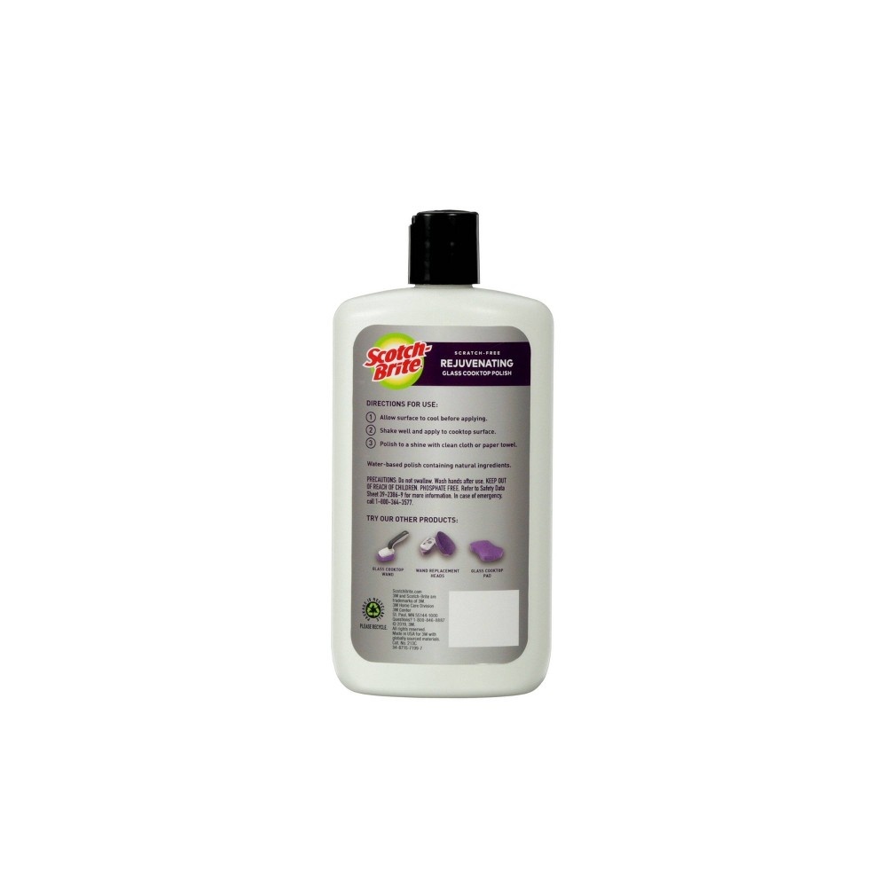 slide 2 of 3, Scotch-Brite Scratch-Free Rejuvenating Glass Cooktop Polish, 12 oz