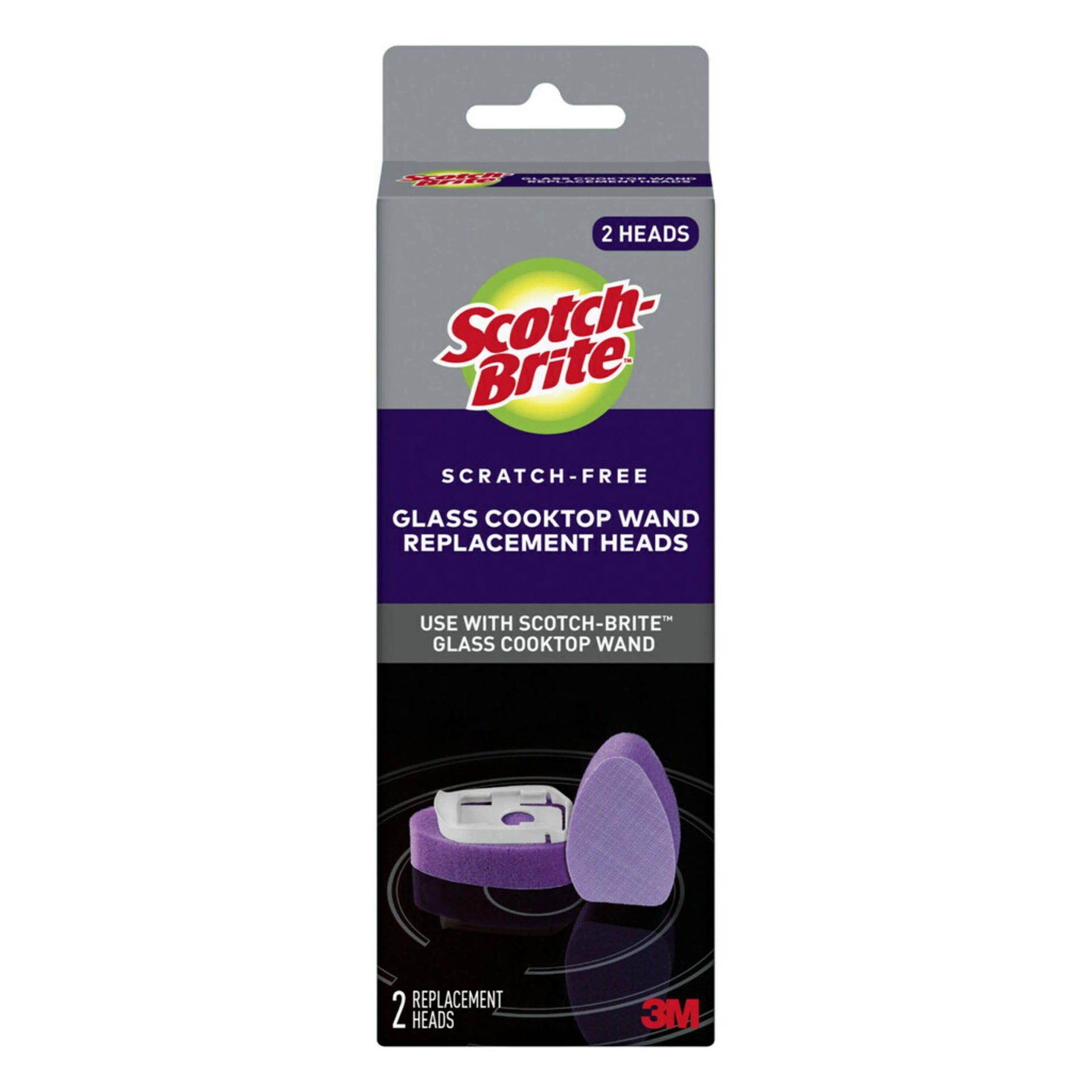 slide 1 of 6, Scotch-Brite Scratch-Free Glass Cooktop Wand Replacement Heads, 2 ct