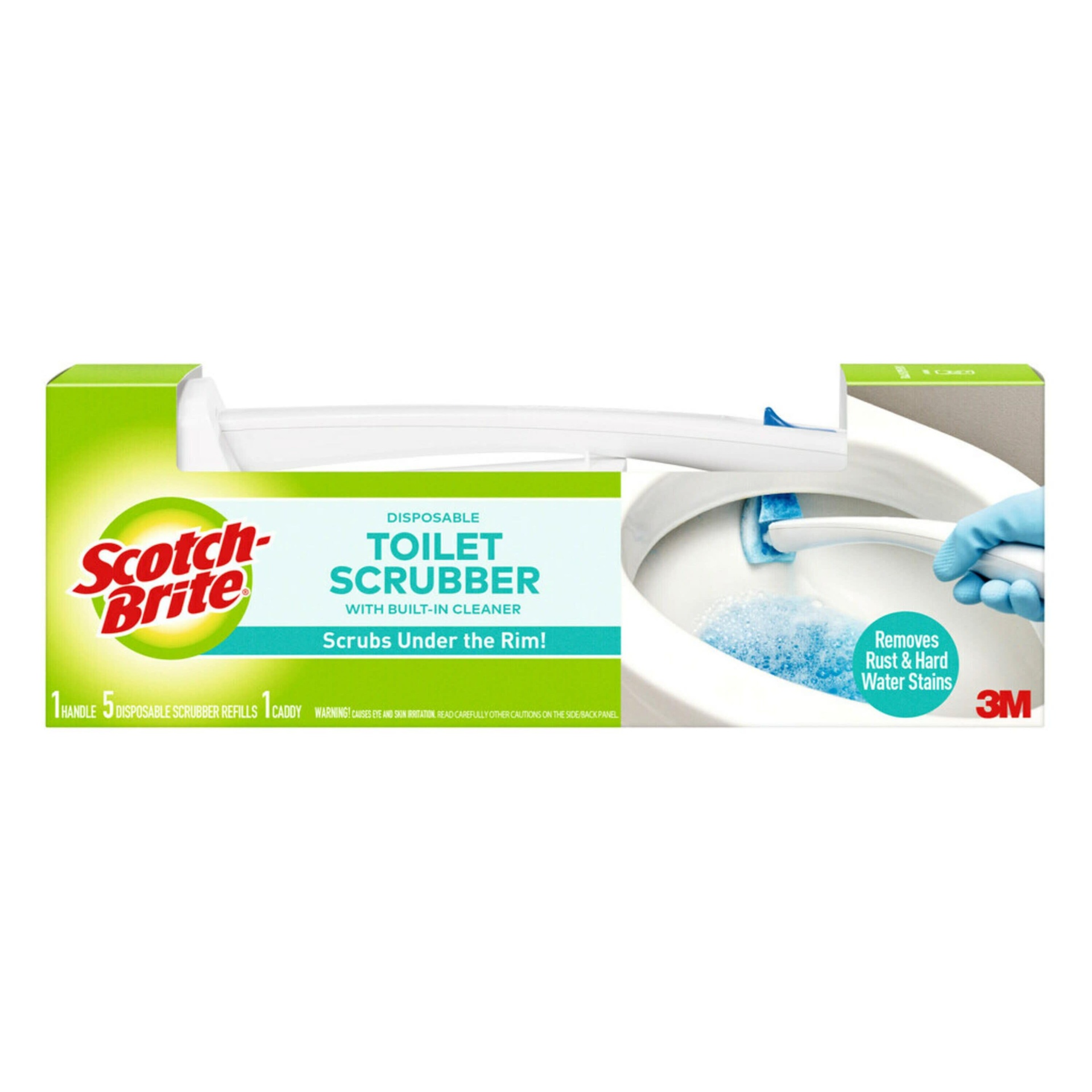 slide 1 of 8, Scotch-Brite Disposable Toilet Scrubber Kit, 1 ct