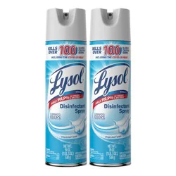 Lysol Crisp Linen Disinfectant Aerosol Spray - 19oz/2ct
