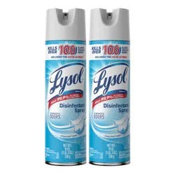 Lysol Crisp Linen Disinfectant Aerosol Spray - 19oz/2ct