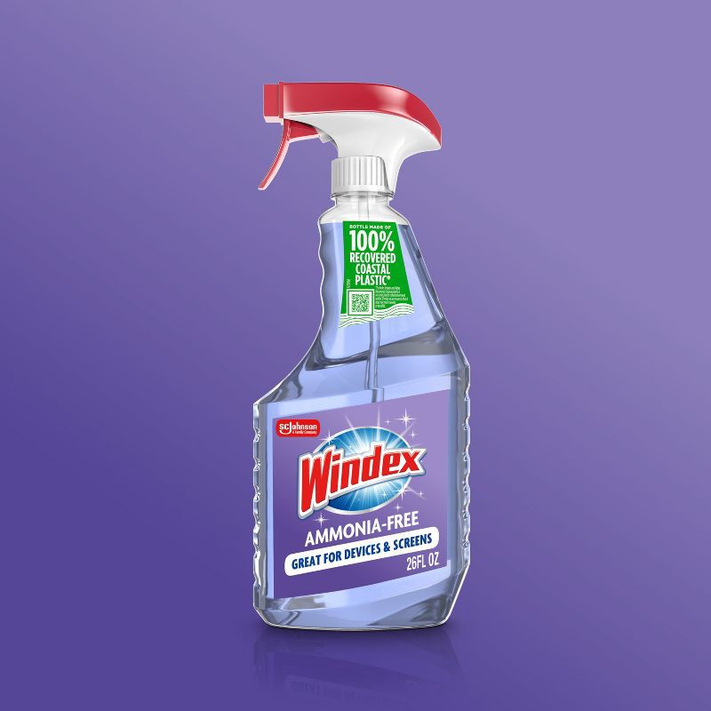 slide 2 of 13, Windex Crystal Rain Scent Ammonia-Free Glass Cleaner Spray - 26oz, 26 oz