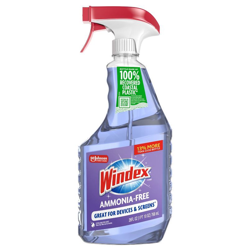 slide 4 of 13, Windex Crystal Rain Scent Ammonia-Free Glass Cleaner Spray - 26oz, 26 oz