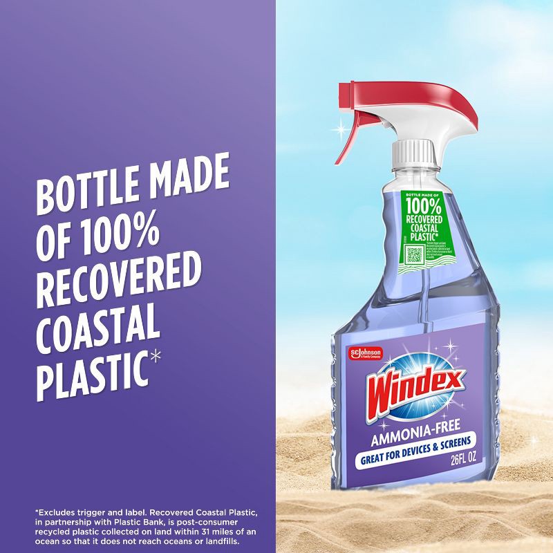 slide 10 of 13, Windex Crystal Rain Scent Ammonia-Free Glass Cleaner Spray - 26oz, 26 oz