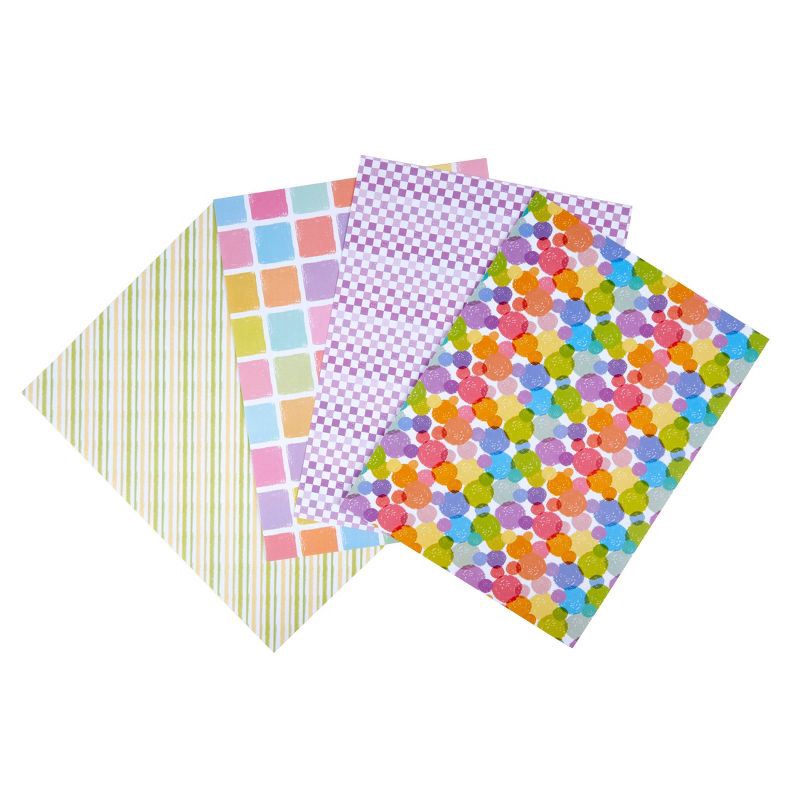 slide 4 of 5, Crayola 25 Page Pastel Cardstock with Assorted Patterns: Multicolor Craft Paper, 9x12 Inches, Uncoated, 25 Sheets, 1 ct