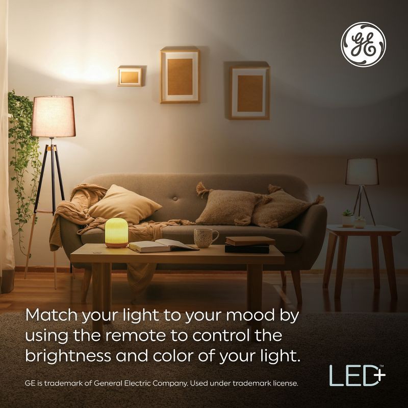 slide 5 of 10, GE Household Lighting GE LED Color Changing A19 LED Light Bulb: Multicolored, 9.5W, 800 Lumens, Energy Star Certified, E26 Base, 2700K, 13.7-Year Life, 1 ct