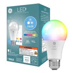 GE Household Lighting GE LED Color Changing A19 LED Light Bulb