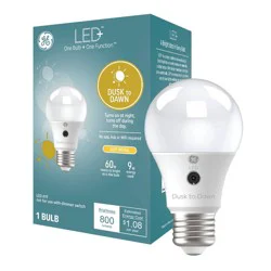GE Household Lighting GE LED+ Dusk to Dawn A19 LED Light Bulb Soft White