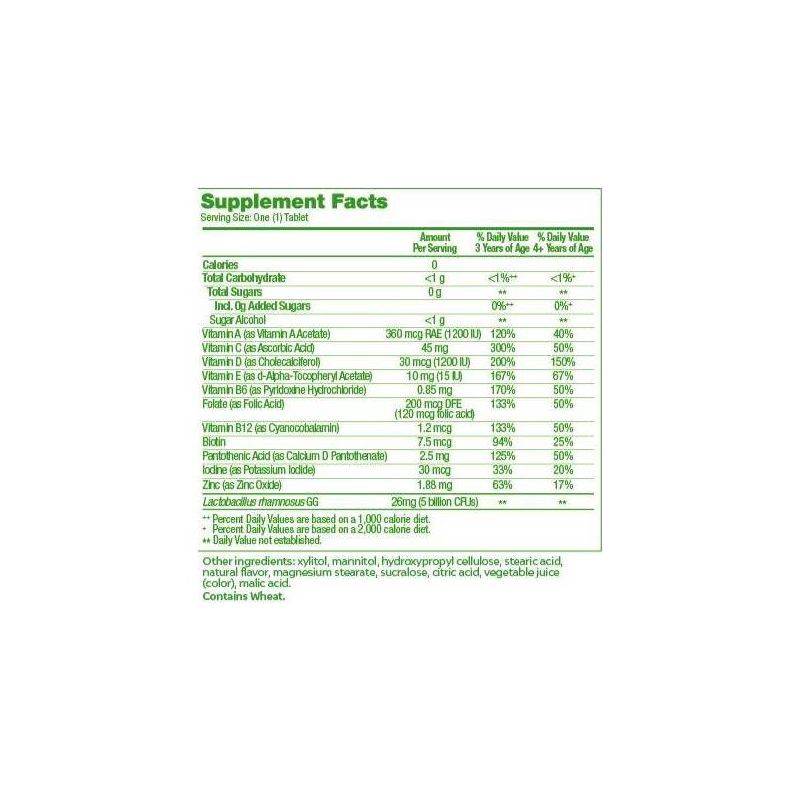 slide 3 of 13, Culturelle Kids Daily Probiotic Plus Multivitamin Vegan Chewable for Oral Health, Digestive and Immune Support - Fruit Punch - 30ct, 30 ct
