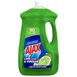 Ajax Ultra Liquid Dish Soap - Vinegar and Lime - 90 fl oz: Paraben-Free, Phosphate-Free, For Cookware & Dishes