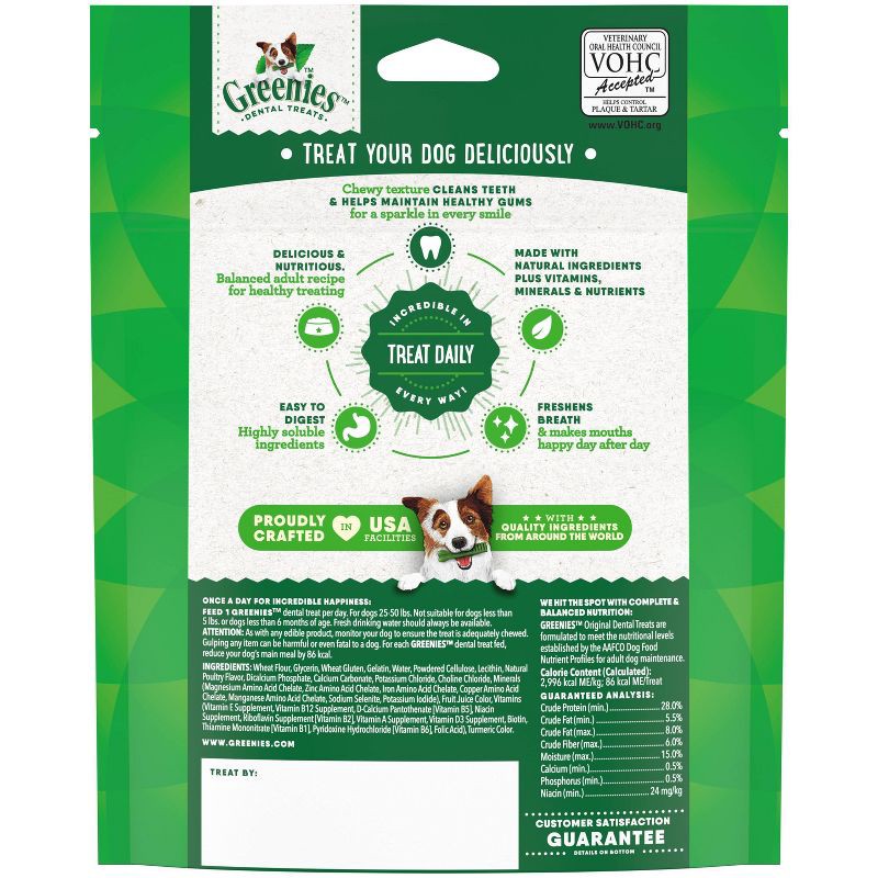 slide 3 of 7, Greenies Regular Chewy Dental Dog Treats Original Chicken - 6oz, 6 oz