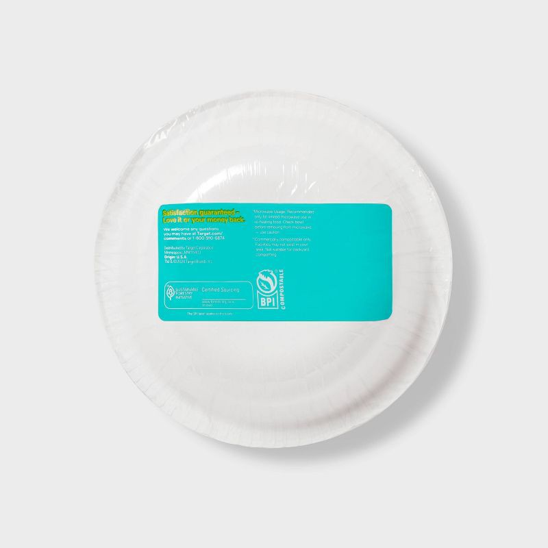 slide 3 of 3, Watercolor Botanical Paper Bowl - 12oz/42ct - up&up™, 42 ct; 12 oz