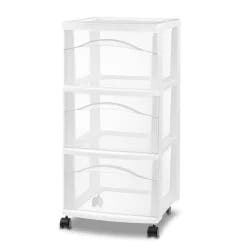 3 Drawer Medium Cart White - Room Essentials